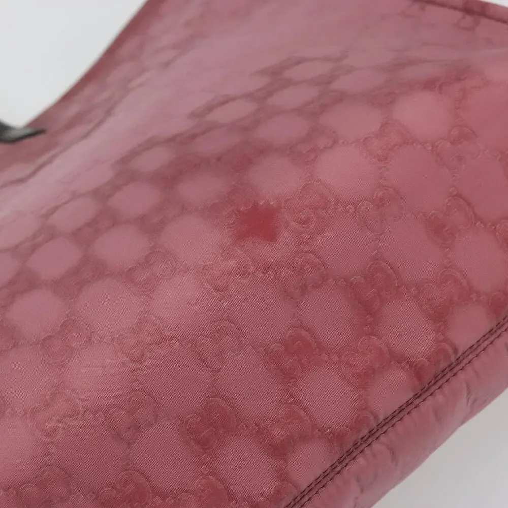 Gucci GG Canvas Tote Bag Nylon Pink